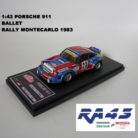 1:43 PORSCHE 911 - BALLET - RALLY MONTECARLO 1983