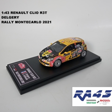 1:43 RENAULT CLIO R3T - DELGERY - RALLY MONTECARLO 2021