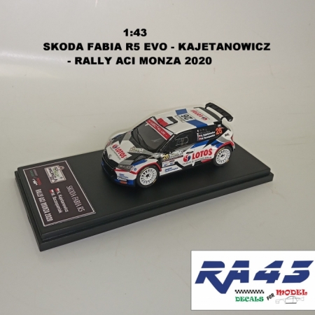 1:43 SKODA FABIA R5 EVO - KAJETANOWICZ - RALLY ACI MONZA 2020