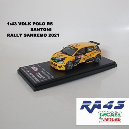 1:43 VOLKSWAGEN POLO R5 - SANTONI - RALLY SANREMO 2021