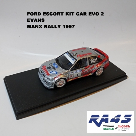 1:43 FORD ESCORT KIT CAR EVO 2 - EVANS - MANX RALLY 1997