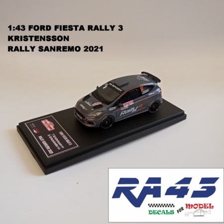 1:43 FORD FIESTA RALLY 3 - KRISTENSSON - RALLY SANREMO 2021