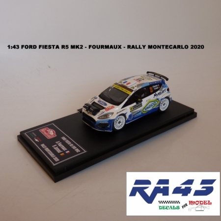 1:43 FORD FIESTA R5 MK2 - FOURMAUX - RALLY MONTECARLO 2020