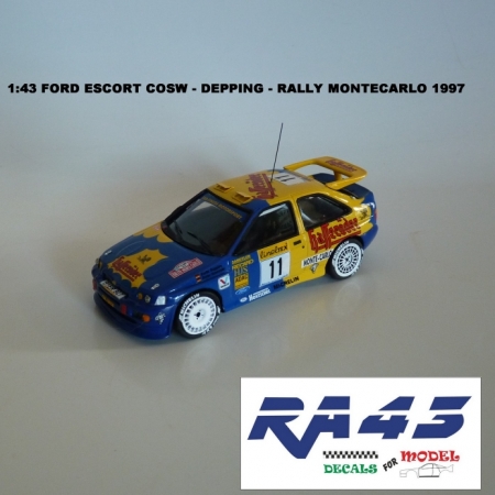 1;43 FORD ESCORT COSW - DEPPING - RALLY MONTECARLO 1997