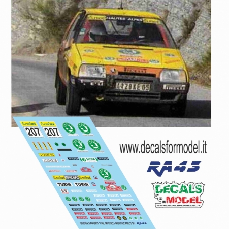 1:43 SKODA FAVORIT 136L - MICHELI - RALLY MONTECARLO 1995