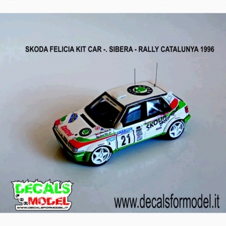 1:43 SKODA FELICIA KIT CAR - SIBERA - RALLY CATALUNYA 1996