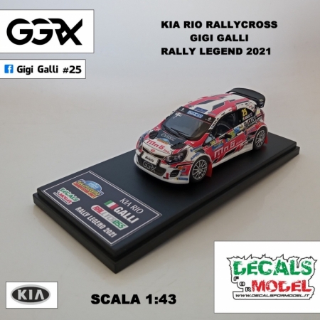 1:43 KIA RIO RALLYCROSS - GIGI GALLI - RALLY LEGEND 2021