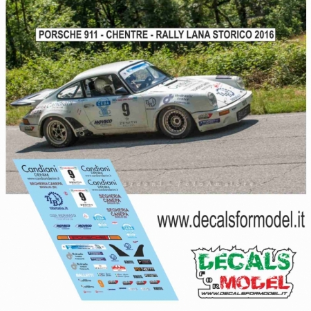 DECAL PORSCHE 911 - CHENTRE - RALLY LANA STORICO 2016