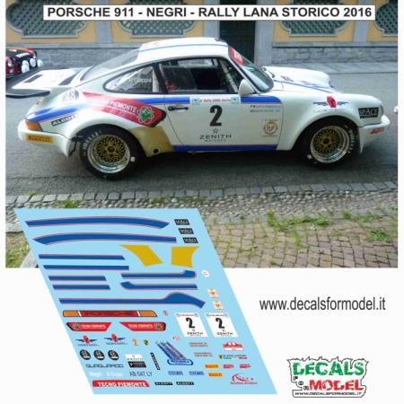 DECAL PORSCHE 911 - NEGRI - RALLY LANA STORICO 2016