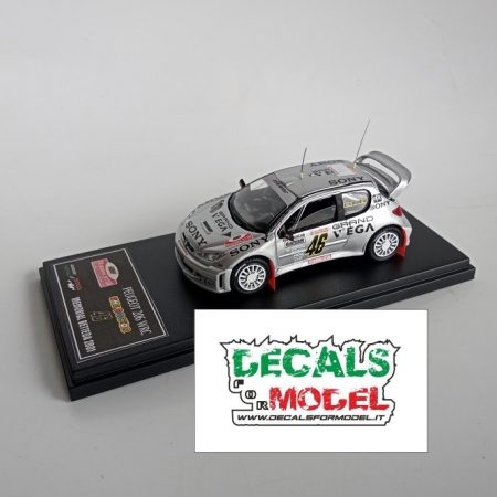 1:43 PEUGEOT 206 WRC - VALENTINO ROSSI - MEMORIAL BETTEGA 2001