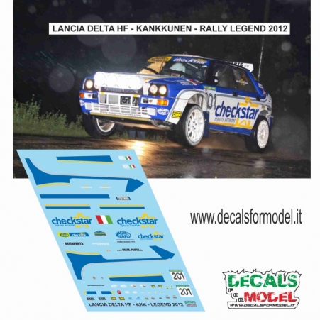 DECAL 1:24 LANCIA DELTA HF - KANKKUNEN - RALLY LEGEND 2012