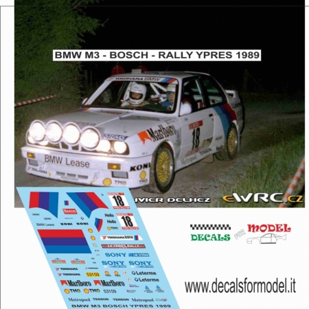 DECAL 1:24 BMW M3 - BOSH - RALLY YPRES 1989