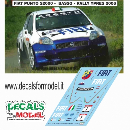 DECAL 1:43 FIAT PUNTO S2000 - BASSO - WINNER RALLY YPRES 2006