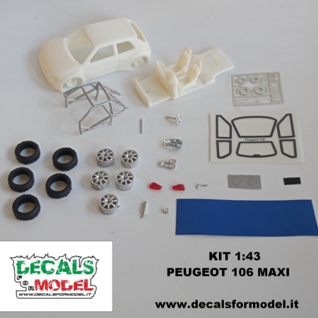 KIT 1:43 PEUGEOT 106 MAXI  - RALLY VERSION