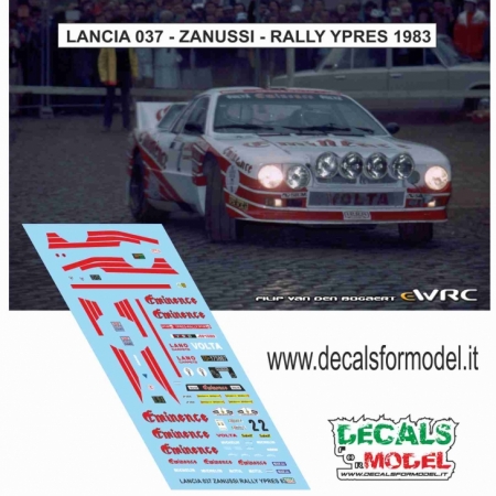 KIT 1:43 LANCIA 037 EVO 1 - EMINENCE - ZANUSSI - RALLY YPRES 1983