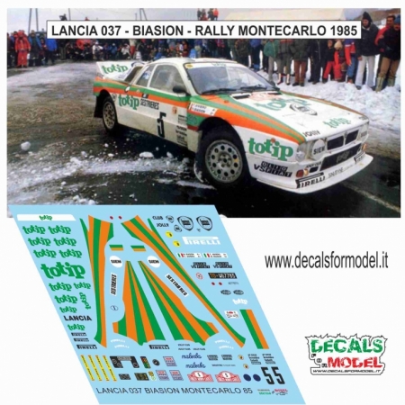 KIT 1:43 LANCIA 037 - TOTIP - BIASION - RALLY MONTECARLO 1985