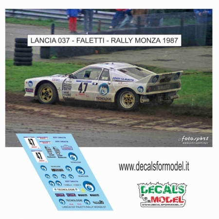 KIT 1:43 LANCIA 037 - FALETTI - RALLY MONZA 1987