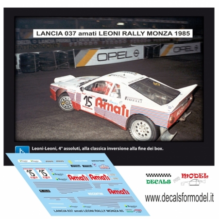 KIT 1:43 LANCIA 037 - LEONI - RALLY MONZA 1985