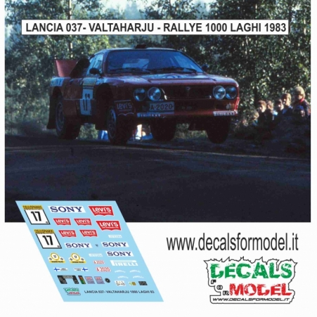 KIT 1:43 LANCIA 037 - VALTAHARJU - RALLY 1000 LAKES 1983