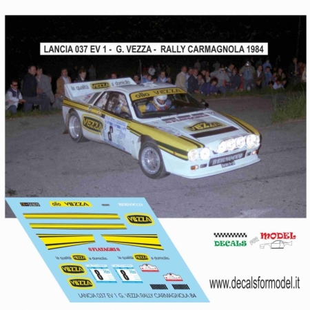 KIT 1:43 LANCIA 037 - VEZZA - RALLY CARMAGNOLA 1984