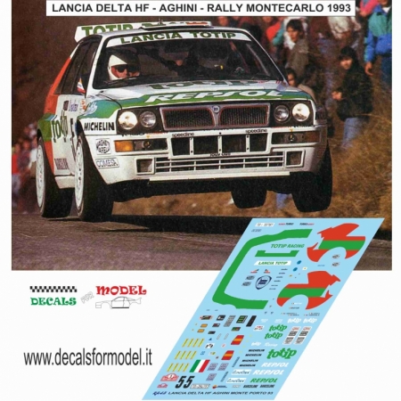 KIT 1:43 LANCIA DELTA HF - TOTIP - AGHINI - RALLY MONTECARLO 1993