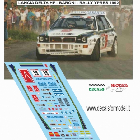 KIT 1:43 LANCIA DELTA HF - BARONI - RALLY YPRES 1992