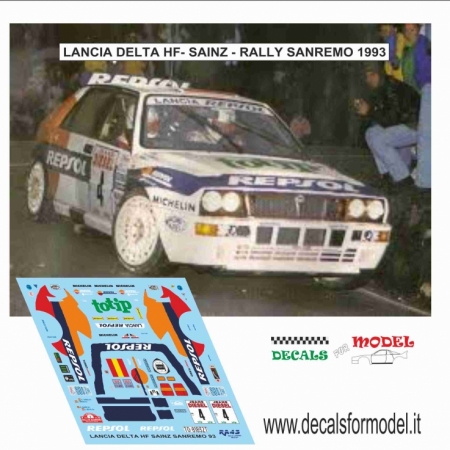 KIT 1:43 LANCIA DELTA HF - REPSOL - SAINZ - RALLY SANREMO 1993