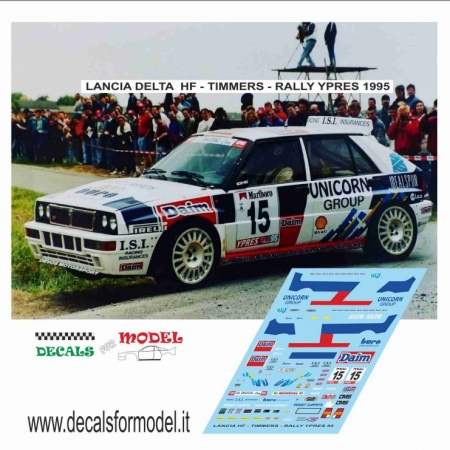 KIT 1:43 LANCIA DELTA HF - TIMMERS - RALLY YPRES 1995