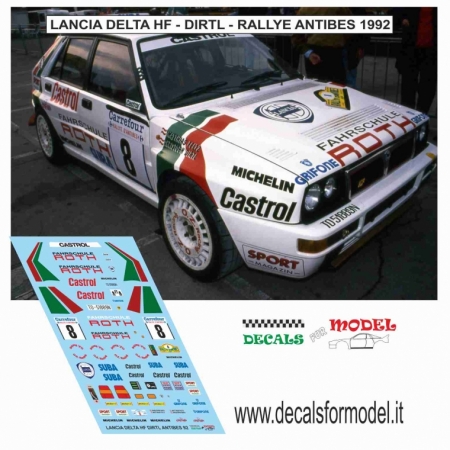 KIT 1:43 LANCIA DELTA HF - DIRTL - RALLY ANTIBES 1992