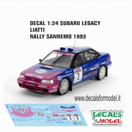 1:24 SUBARU LEGACY GR. A - LIATTI - RALLY SANREMO 1993