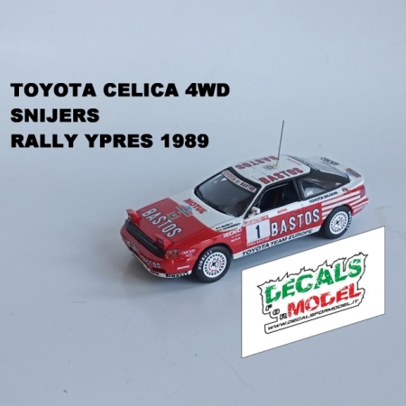 1:43 TOYOTA CELICA 4WD BASTOS - SNIJERS - RALLY YPRES 1989