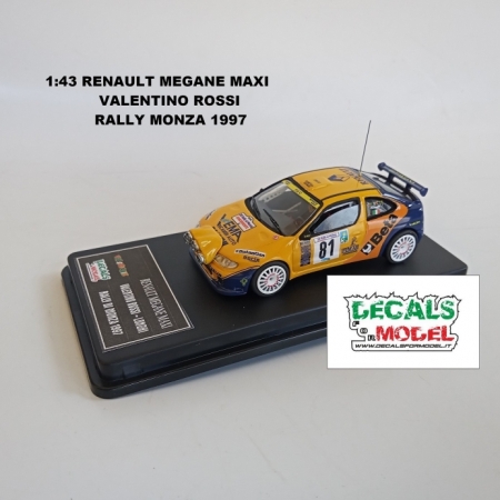 1:43 RENAULT MEGANE MAXI - VALENTINO ROSSI - RALLY MONZA 1997