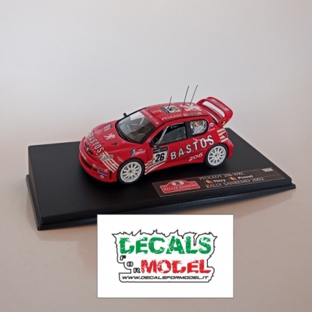 1:43 PEUGEOT 206 WRC BASTOS - THIRY - RALLY SANREMO 2002