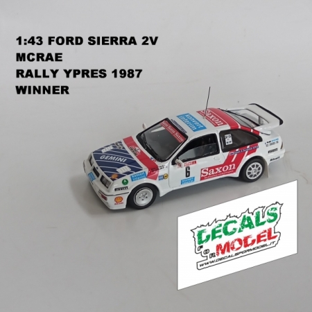 1:43 FORD SIERRA 2V - MCRAE - RALLY YPRES 1987 WINNER