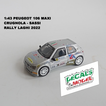 1:43 PEUGEOT 106 MAXI - CRUGNOLA - RALLY LAGHI 2022