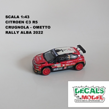 1:43 CITROEN C3 R5 - CRUGNOLA - RALLY ALBA 2022