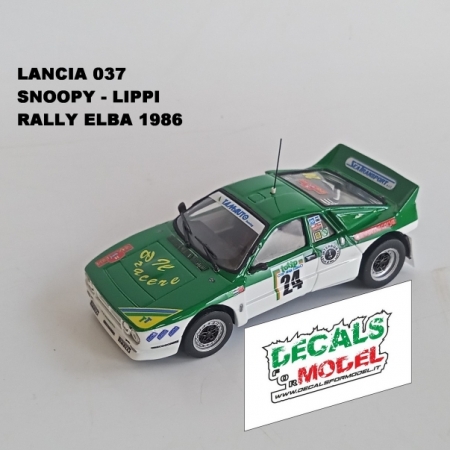 1:43 LANCIA 037 - SNOOPY - RALLY ELBA 1986