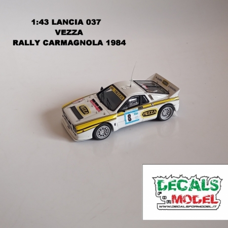 1:43 LANCIA 037 - VEZZA - RALLY CARMAGNOLA 1984