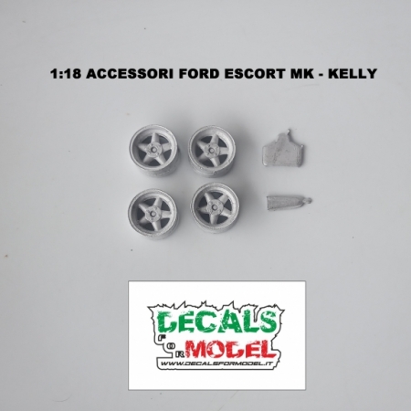 SET 1:18 CERCHI + PRESE ARIA ESCORT MK2 KELLY