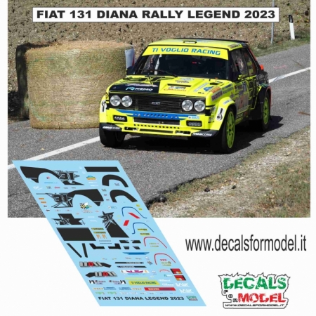 DECALS 1:43 FIAT 131 ABARTH DIANA RALLY LEGEND 2023