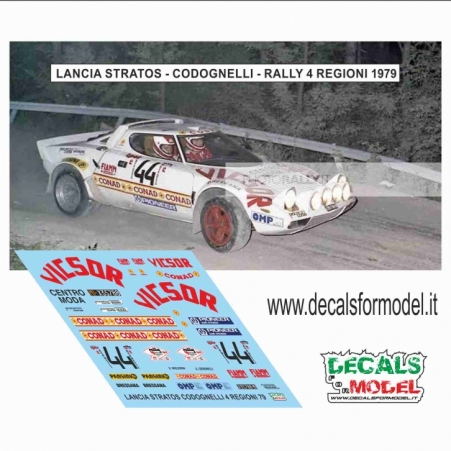 DECAL 1:43 LANCIA STRATOS - CODOGNELLI - RALLY 4 REGIONI 1979