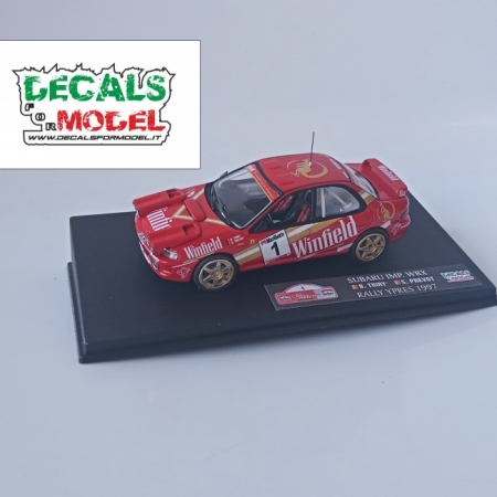 MODELLO 1:43 SUBARU IMPREZA WRX - WINFIELD - THIRY - RALLY YPRES 1997