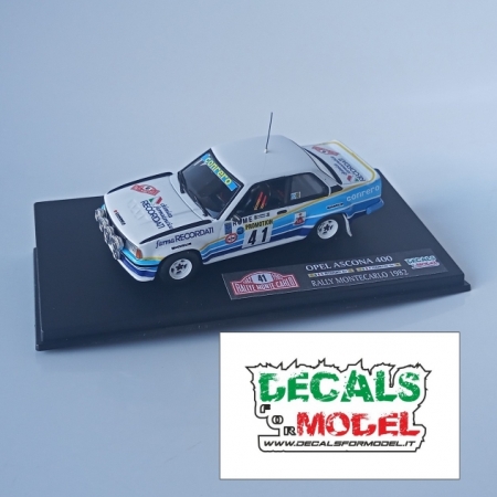 MODELLO 1:43 OPEL ASCNONA 400 - RECORDATI - RALLY MONTECARLO 1982