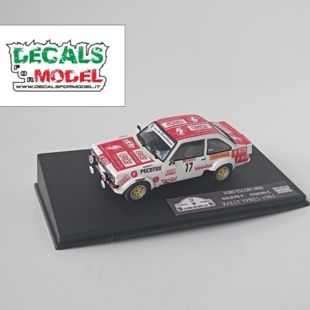 MODELLO 1:43 FORD ESCORT MK - SNIJERS - RALLY YPRES 1981