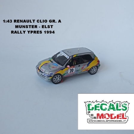 MODELLO 1:43 RENAULT CLIO GR.A - MUNSTER - RALLY YPRES 1994