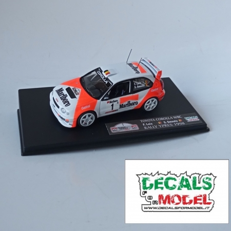 MODELLO 1:43 TOYOTA COROLLA WRC - MARLBORO - LOIX - RALLY YPRES 1998 - WINNER