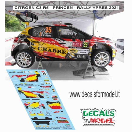 1:24 DECALS CITROEN C3 R5 - PRINCEN - RALLY YPRES 2021