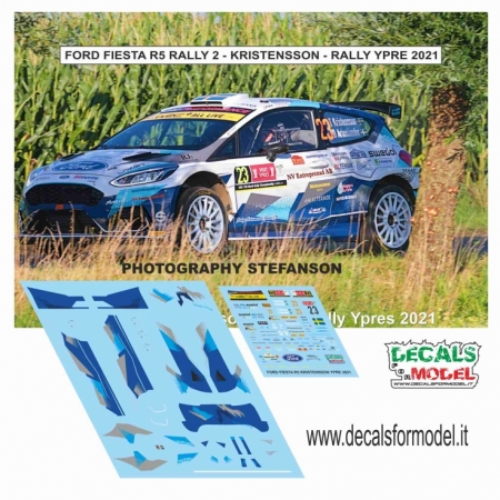 1:24 DECALS FORD FIESTA MK2 R5 - KRISTENSSON - RALLY YPRES 2021