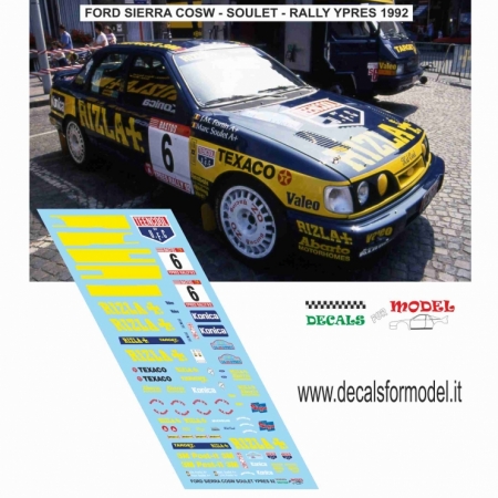 1:18 FORD SIERRA COSW - RIZLA - SOULET - RALLY YPRES 1992