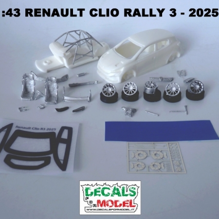 KIT 1:43 RENAULT CLIO - RALLY 3 - 2025